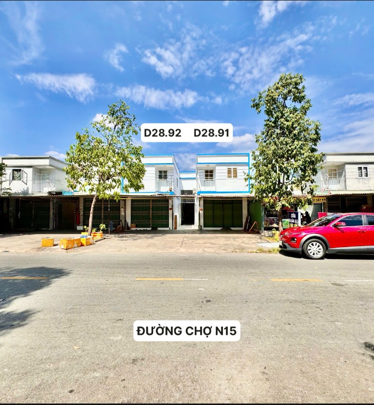 CẶP NHÀ D28.91 92  MẶT TIỀN ĐƯƠNG CHỢ N15